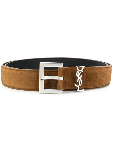 ysl mens belts|saint laurent monogram suede belt.